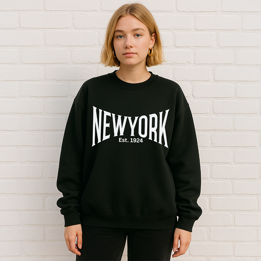 New York Streetwear T-Shirt or Jumper, Statement T-Shirt, NYC Top Shirt NY Logo Tee, Graphic Bold Word Tshirt, New York Jumper, New York Sweater, NY Tee Top, NY Jumper