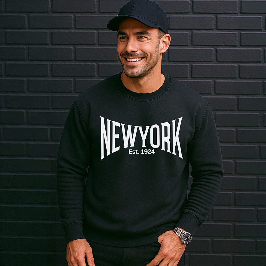 New York Streetwear T-Shirt or Jumper, Statement T-Shirt, NYC Top Shirt NY Logo Tee, Graphic Bold Word Tshirt, New York Jumper, New York Sweater, NY Tee Top, NY Jumper
