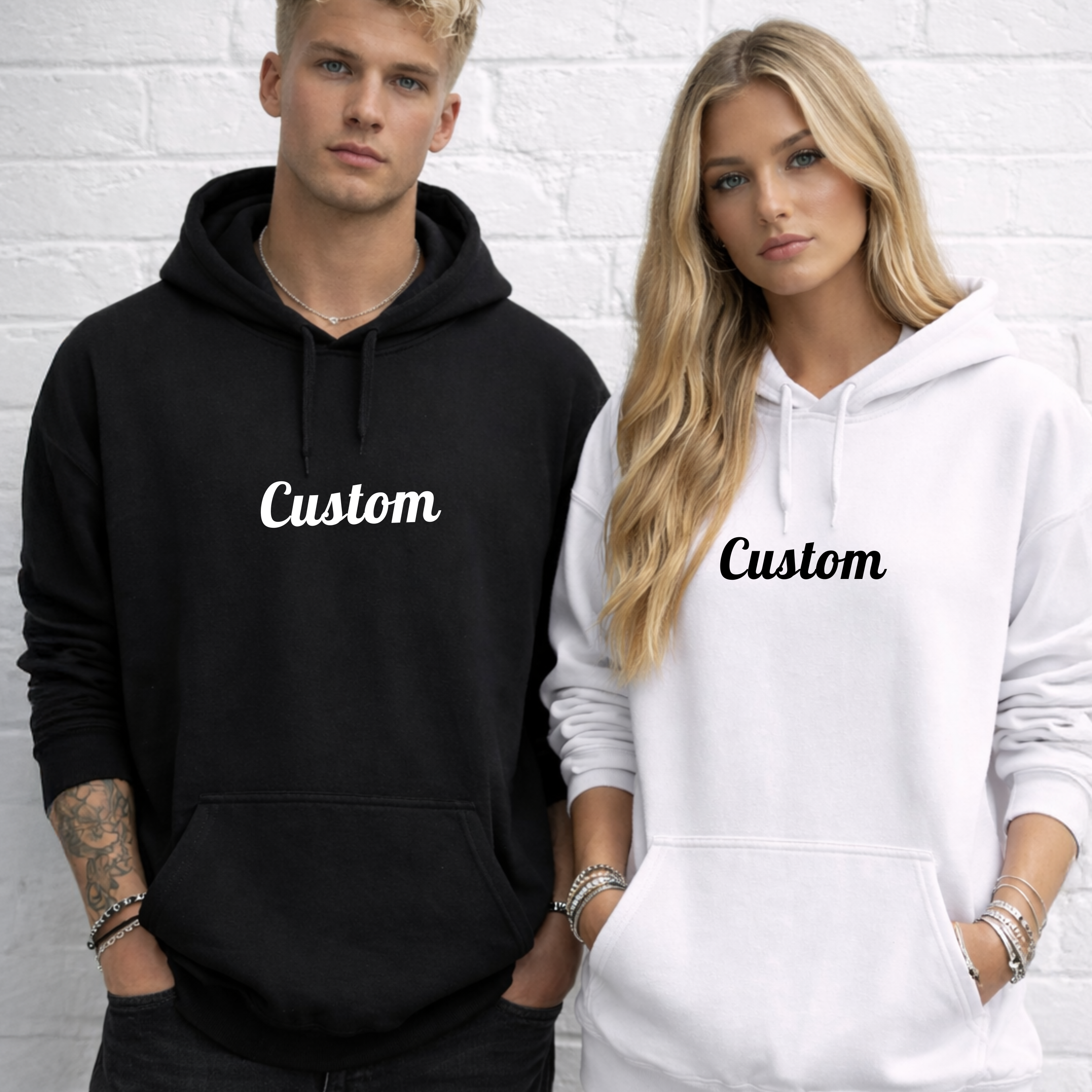 Custom Hoodie/Tshirts/Sweaters! Add any word in 3D vinyl