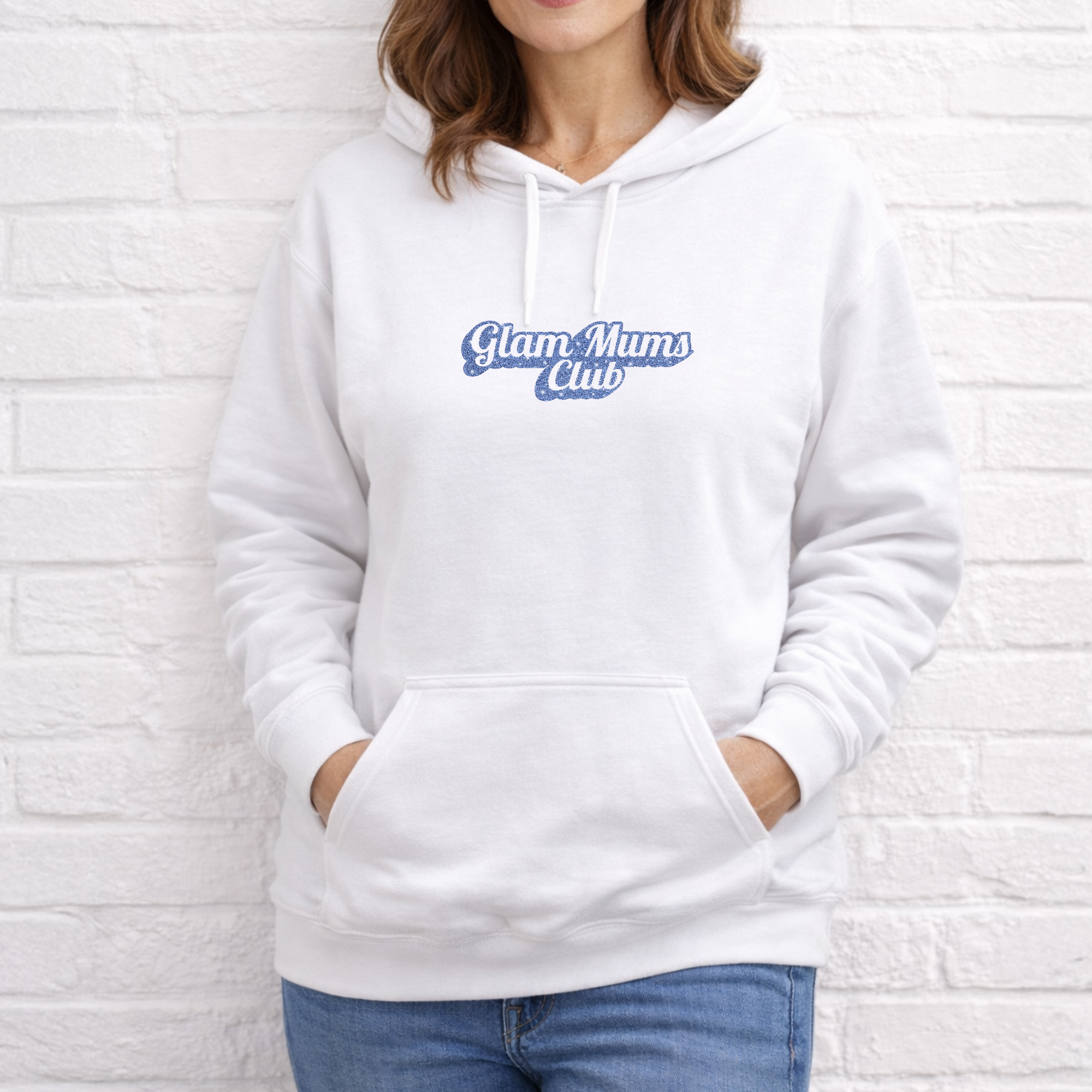 Glam Mums Club Hoodie, Sparkly ladies hoodie, Super glittery jumper! - The perfect gift for a glamourous Mum!
