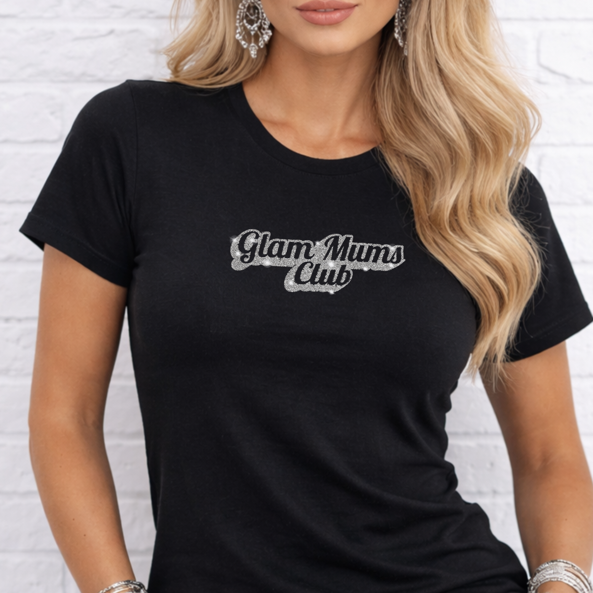 Glam Mums Club Hoodie, Sparkly ladies hoodie, Super glittery jumper! - The perfect gift for a glamourous Mum!