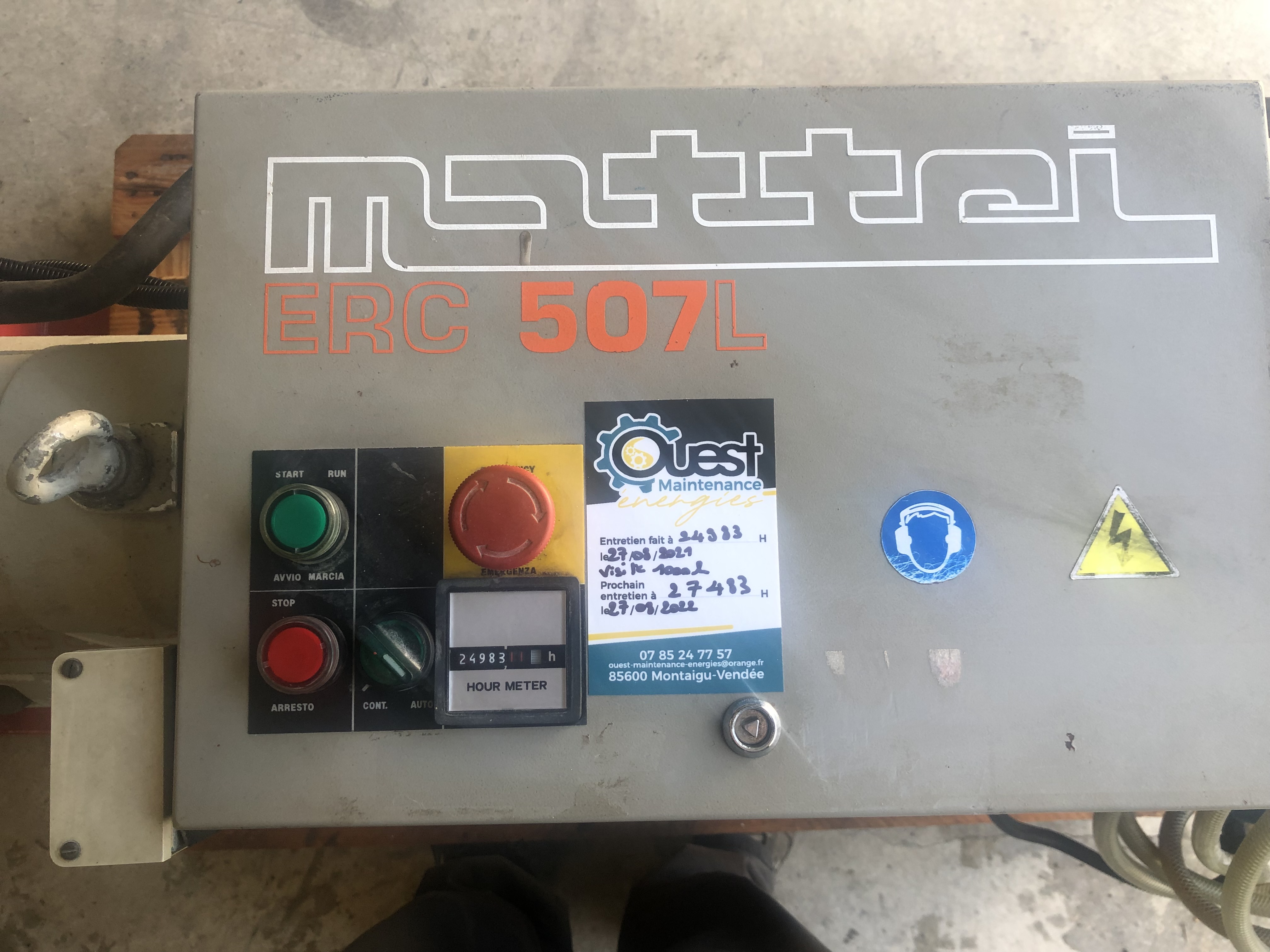 Compresseur d'air à palette MATTEI ERC7L