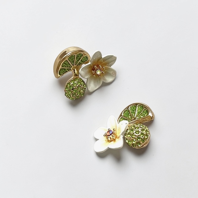 Betsey Johnson  Citrus Blossom Stud Earrings