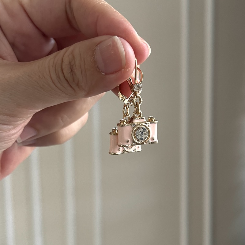 Betsey Johnson Mini Camera Earrings