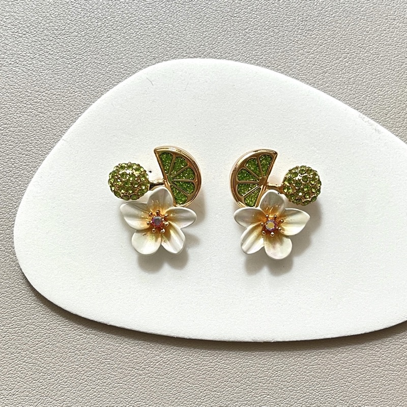 Betsey Johnson  Citrus Blossom Stud Earrings