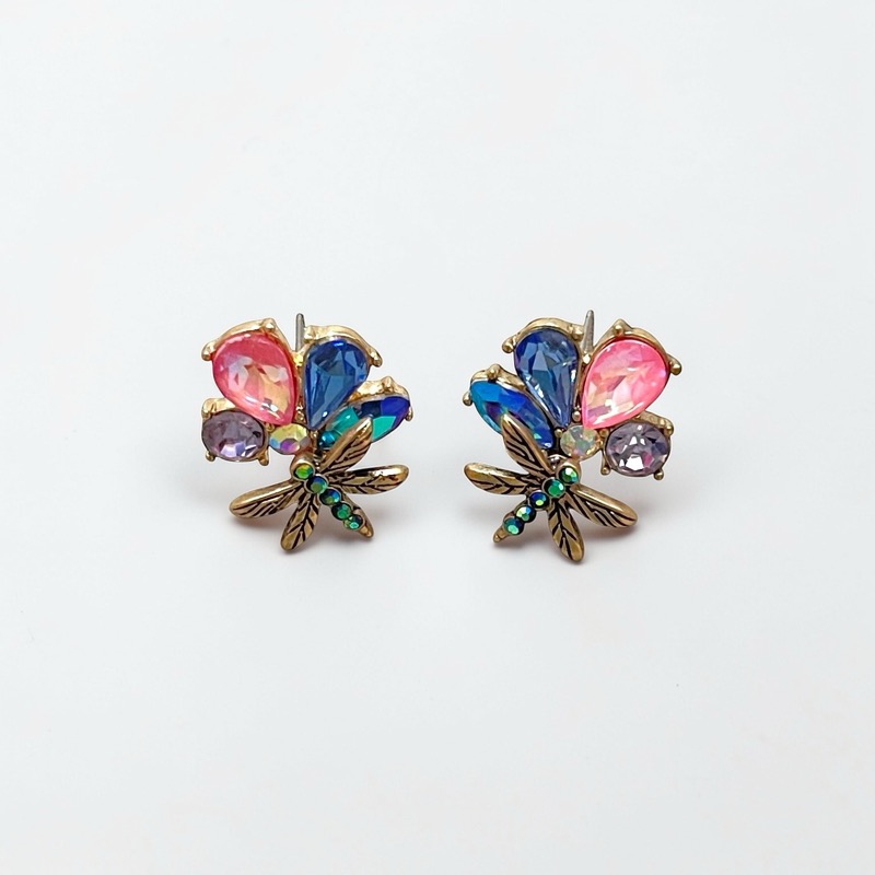 Betsey Johnson  Colorful Butterfly Stud Earrings