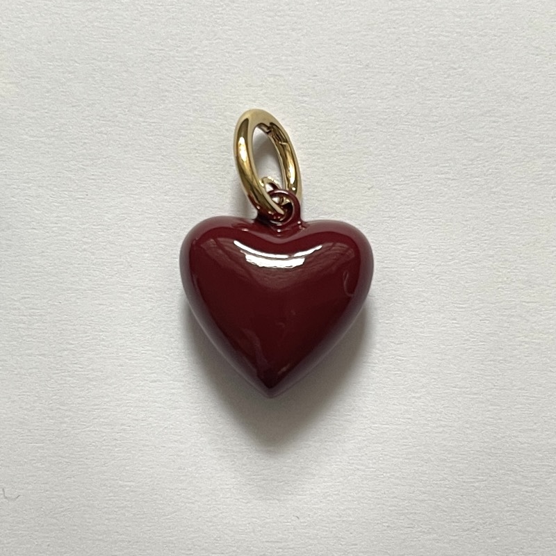 RA Colorful Puffy Heart Pendants.