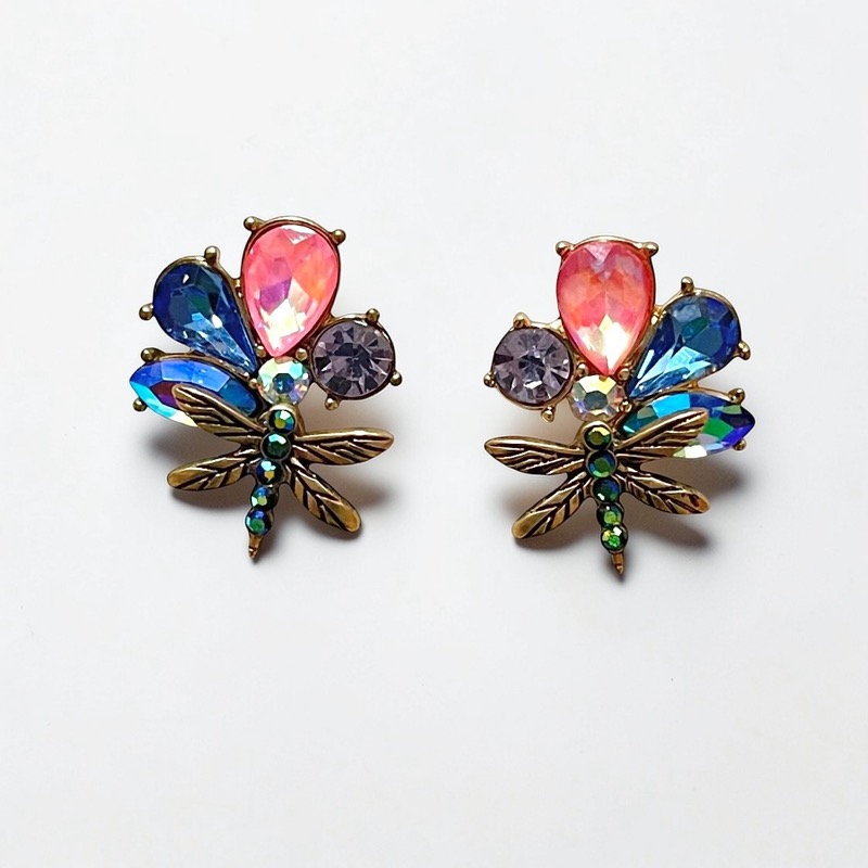 Betsey Johnson  Colorful Butterfly Stud Earrings