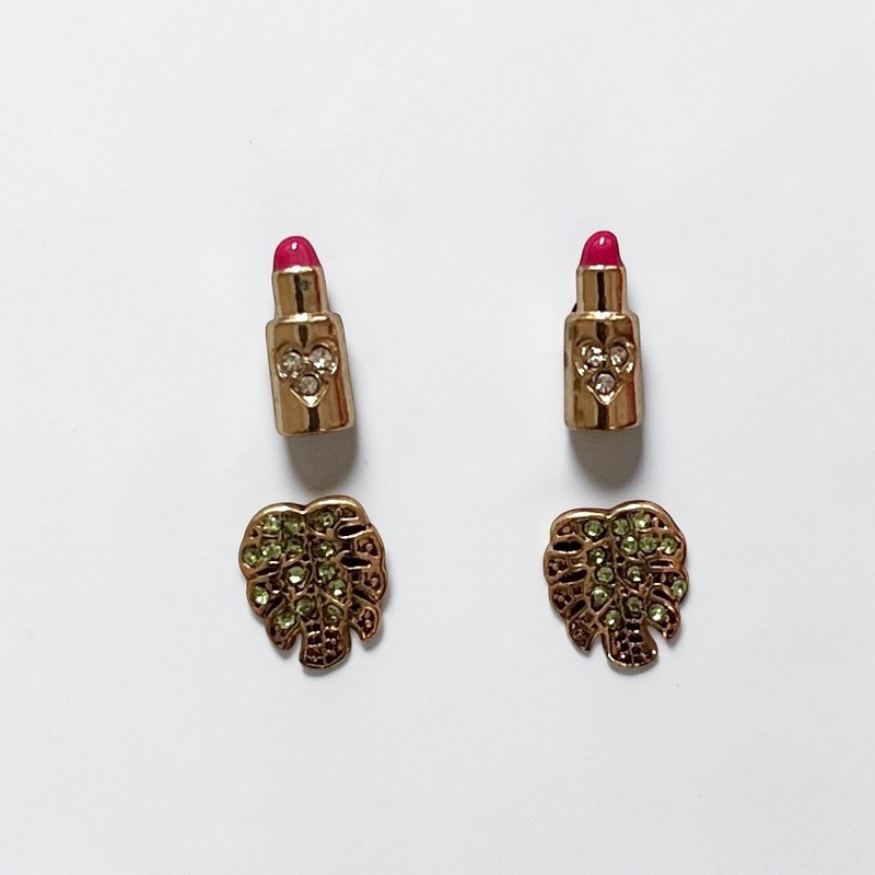 Betsey Johnson set of Mini Earrings