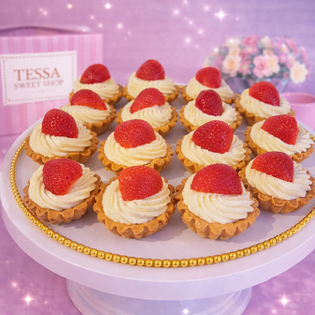 Tarte Vegane cu Cremă de Vanilie