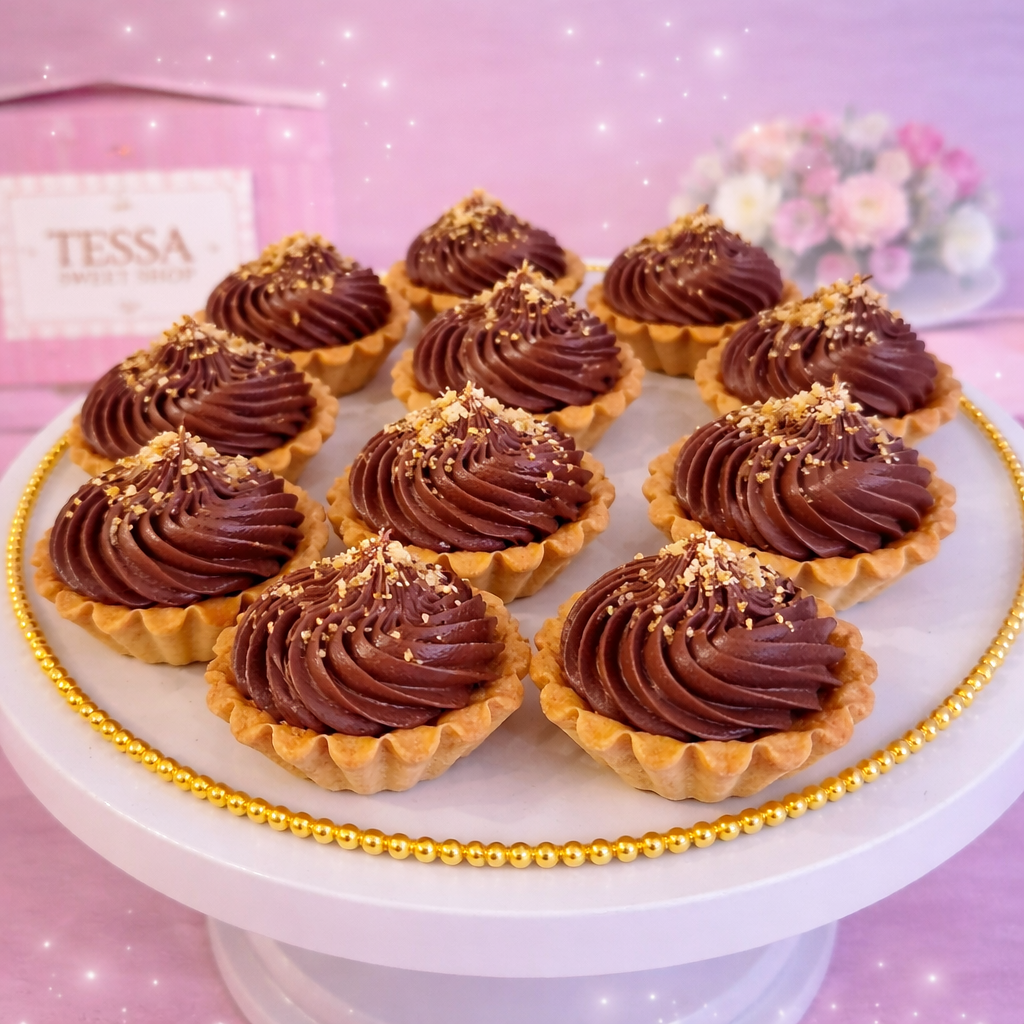 Tarte Vegane cu Cremă de Ciocolată