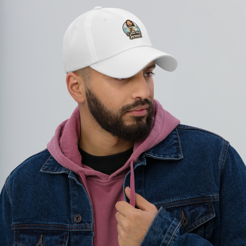 Coffee With Jesus Dad hat