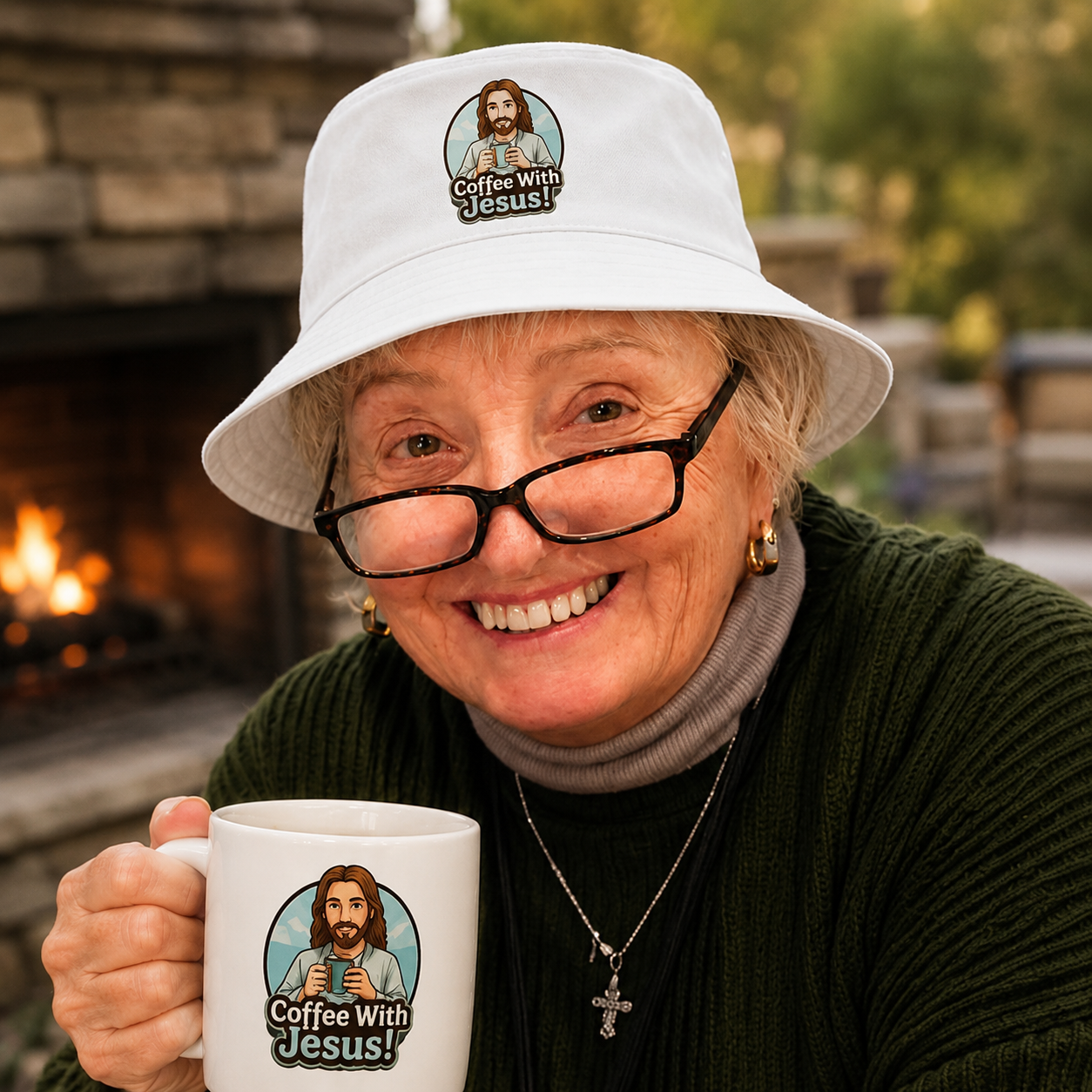 Coffee With Jesus Bucket Hat