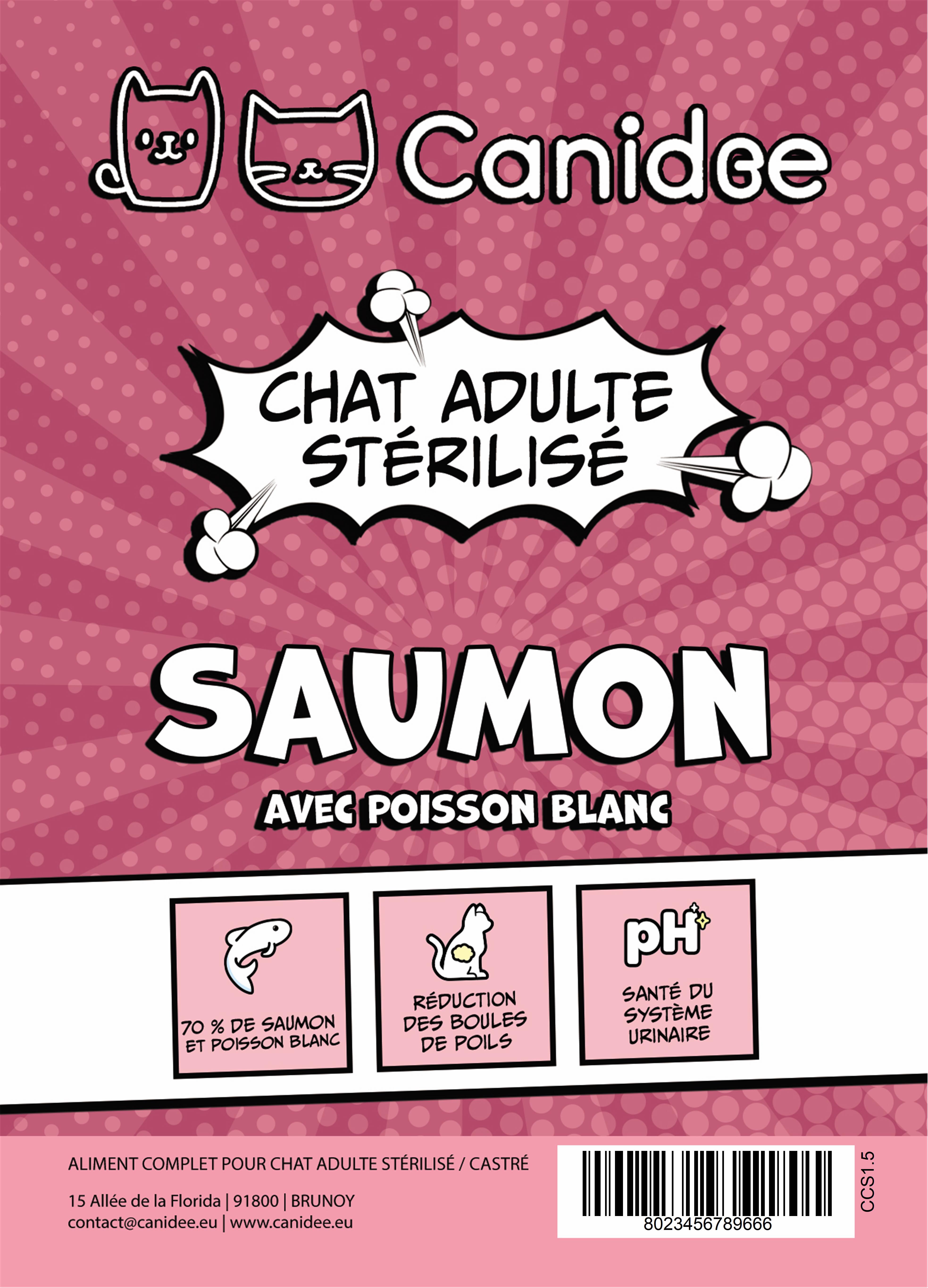 Croquettes Chat Adulte Stérilisé Haute Protéine   