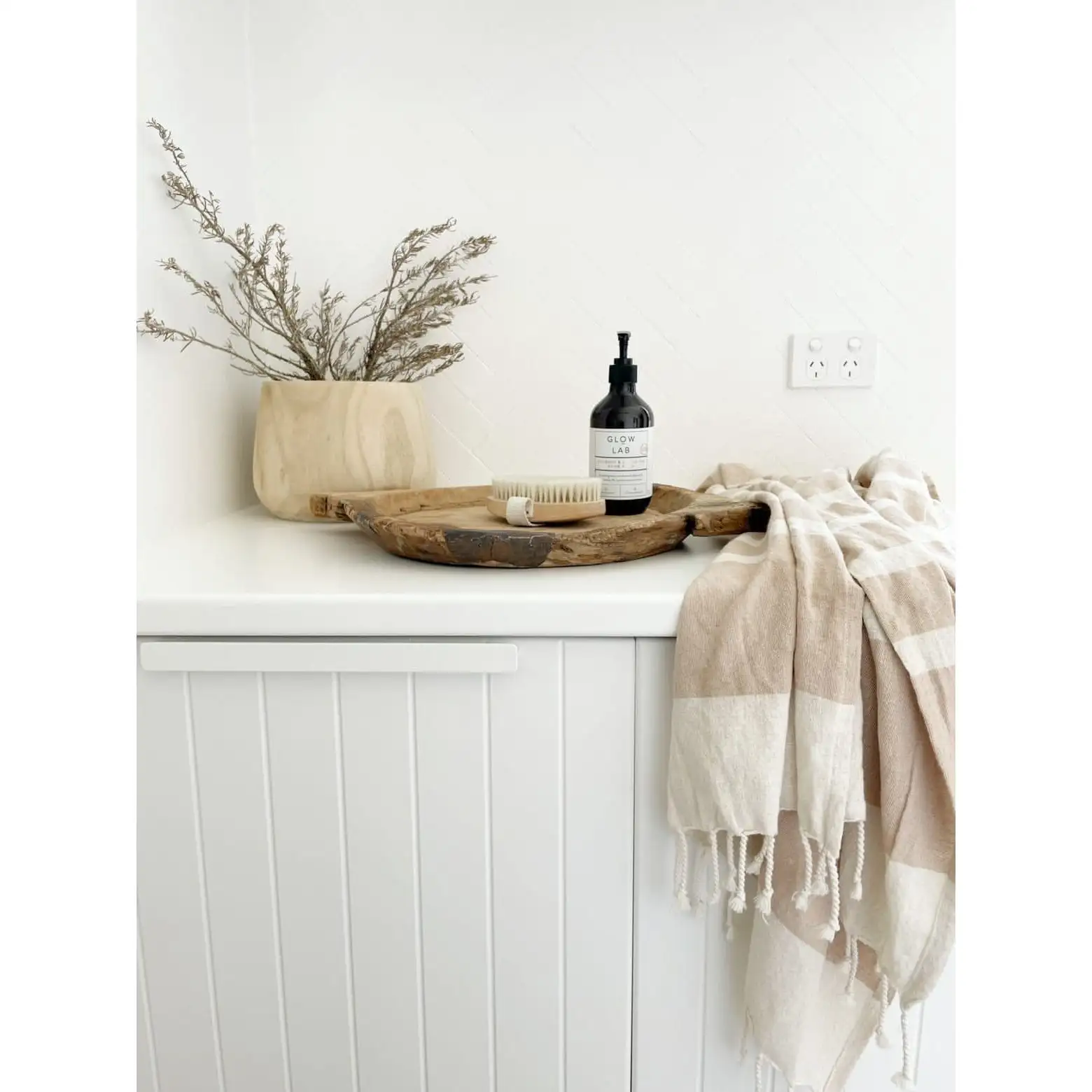 Vintage Indian Wooden Plate