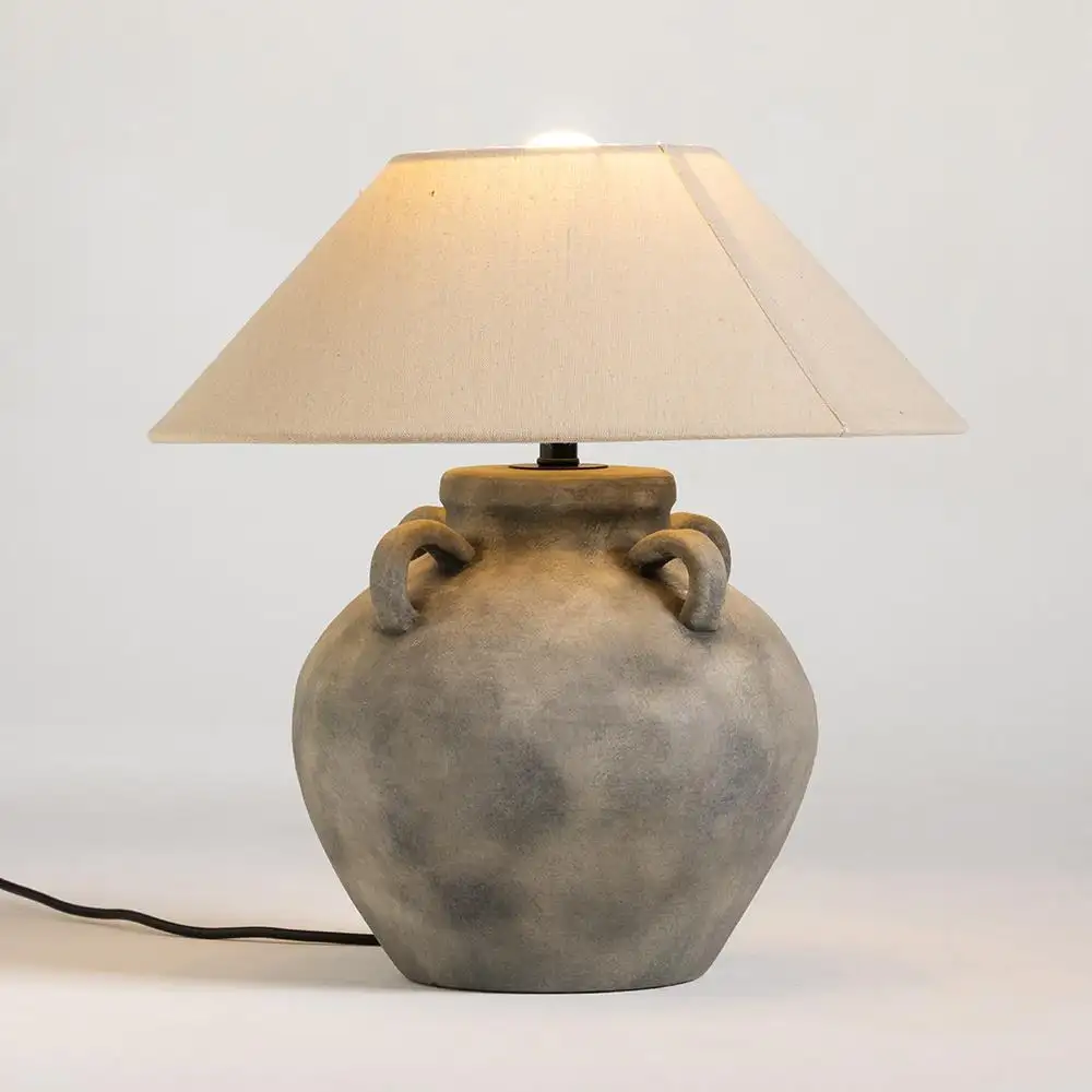 Table Terracotta Clay Pot Lamp