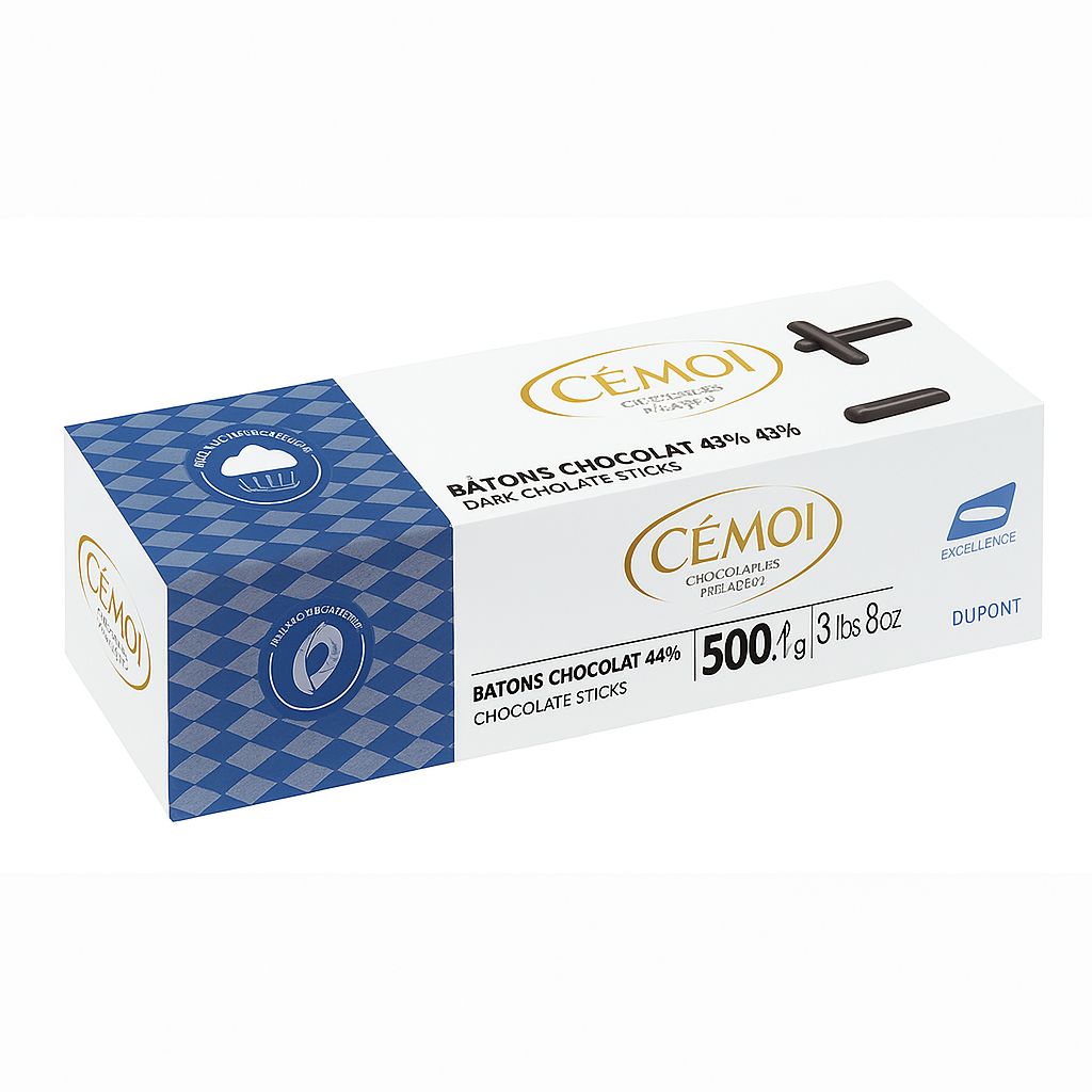 Bâtonnets de Chocolat Noir Cémoi 44% (CFA/Kg)
