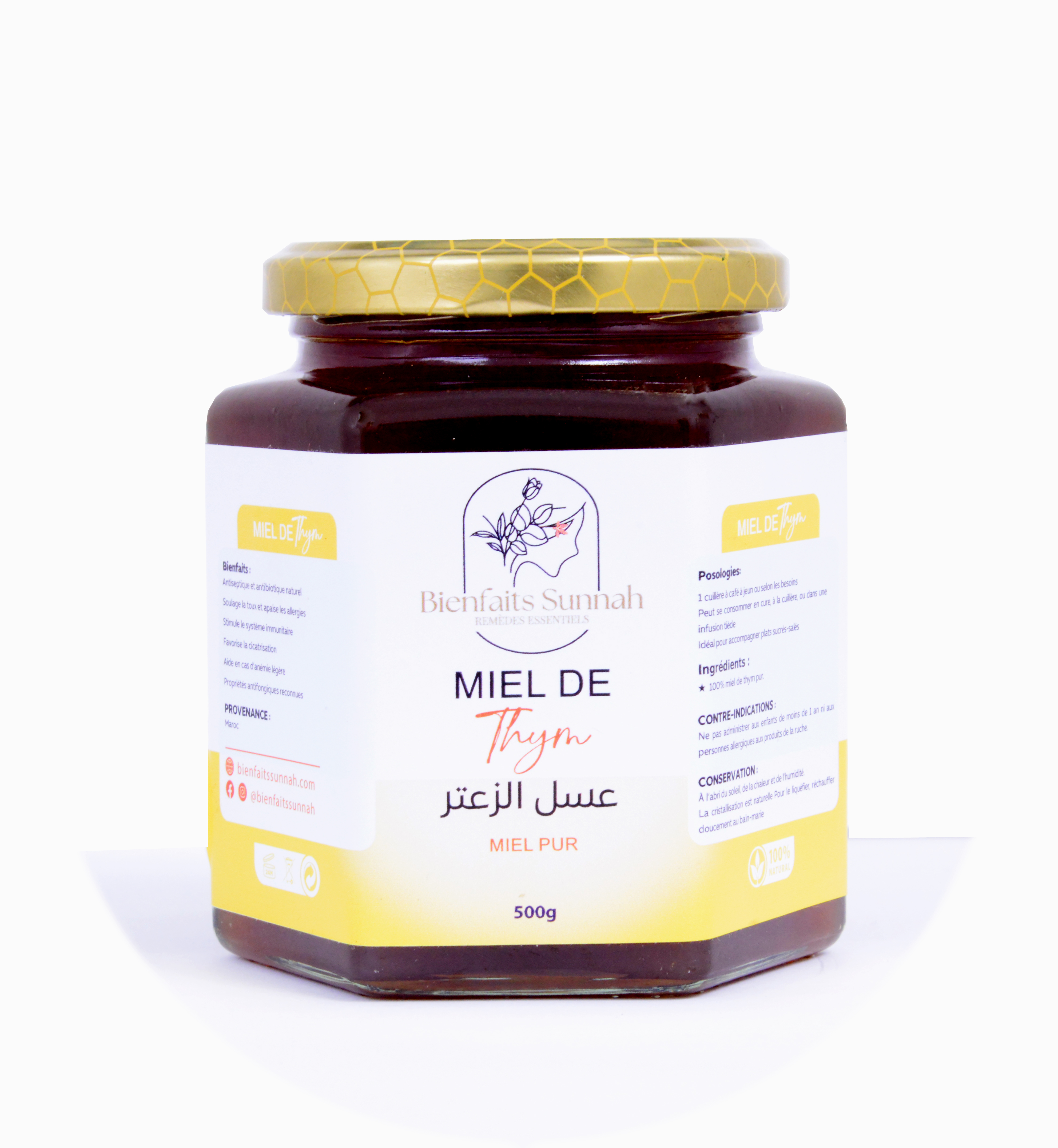 Miel de Thym Pur du Maroc – 500g
