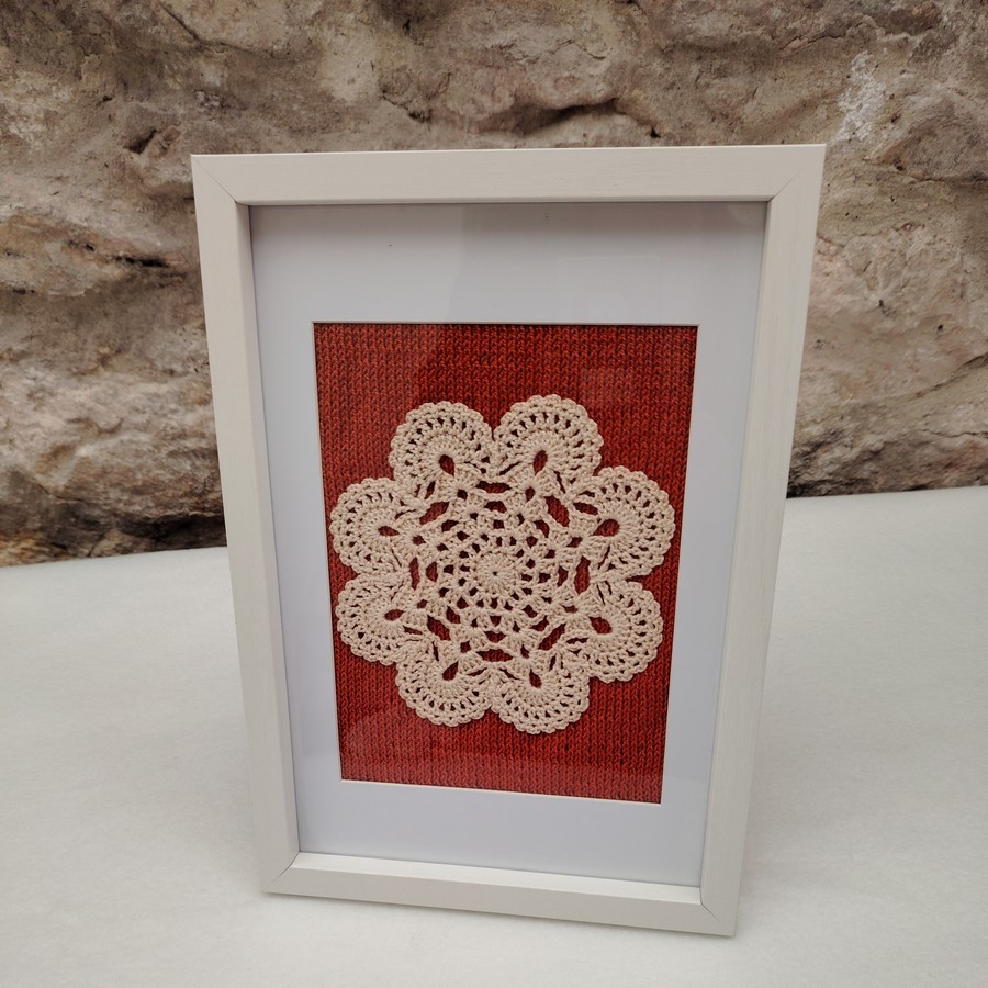 Marella tableau tricot crochet fait-main