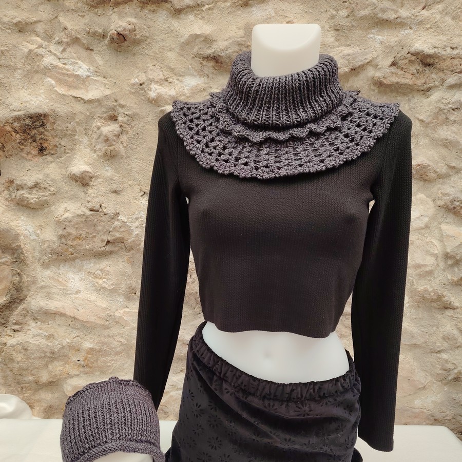 Ensemble tour de cou et bandeau Léontine 