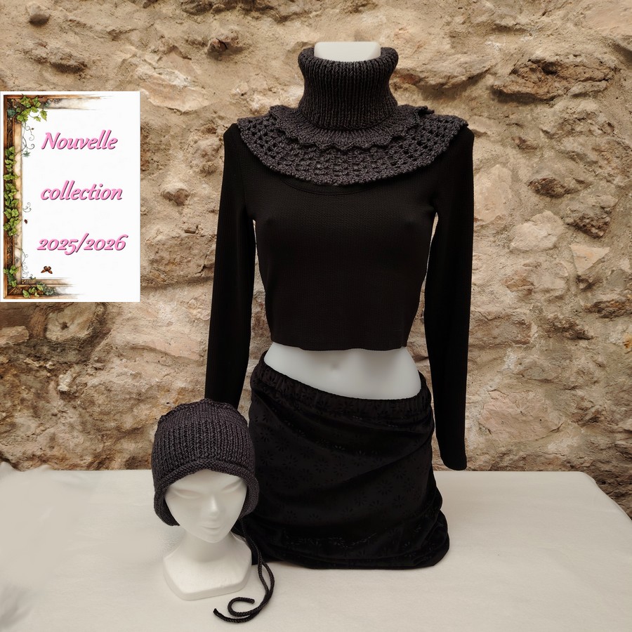 Ensemble tour de cou et bandeau Léontine