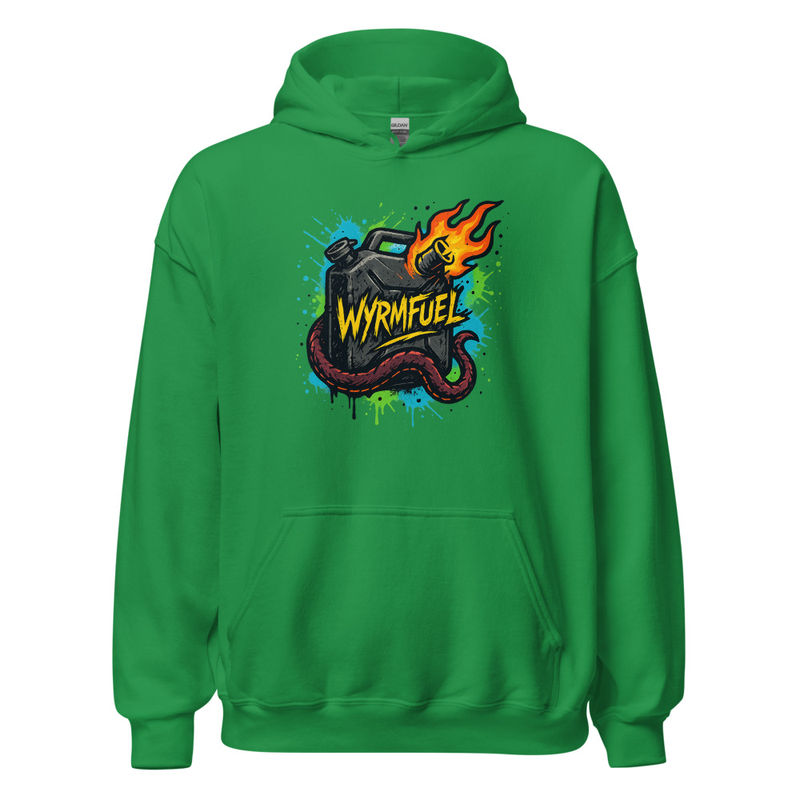 Wyrmfuel Unisex Street Hoodie – [Fuel The Chaos] Edition | Surf Skate Streetwear | Original Art, Regular Fit (Multiple Colours Available)