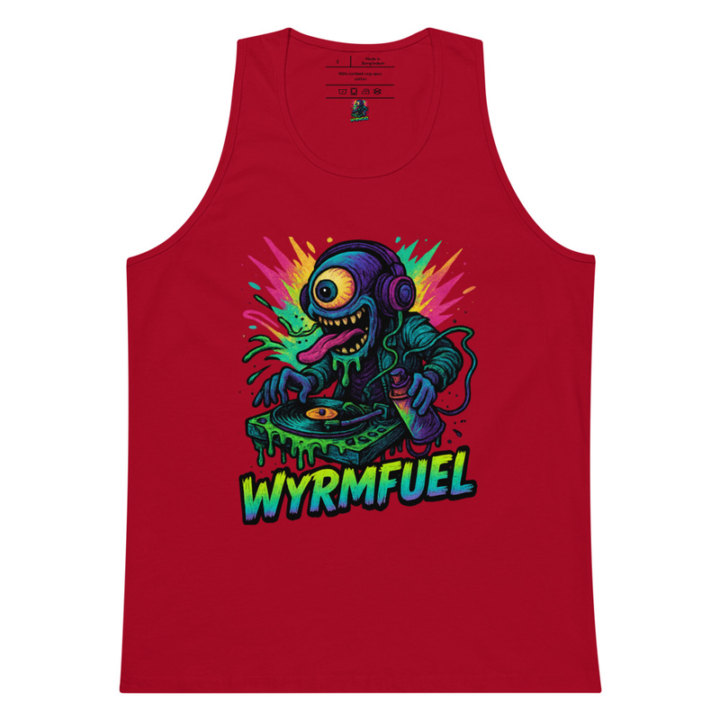 Fuel Your Flex: Wyrmfuel Vest Tank – [Slime Drop] Edition | Surf Skate Streetwear | Original Art, Regular Fit (Multiple Colours Available)