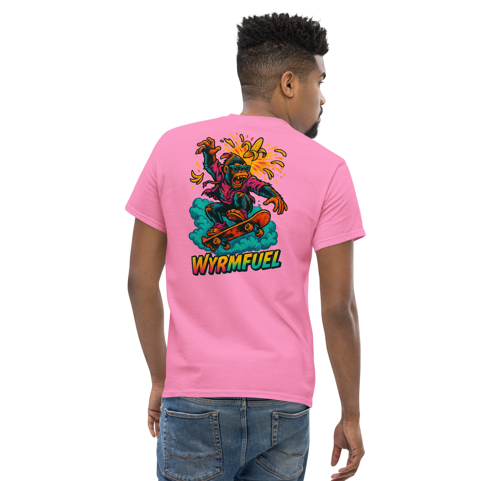 Wyrmfuel Graphic T-Shirt – [Rampage Banana Flip] | Surf Skate Streetwear Tee | Original Art, Heavyweight Cotton, Regular Unisex Fit (Multiple Colours Available)