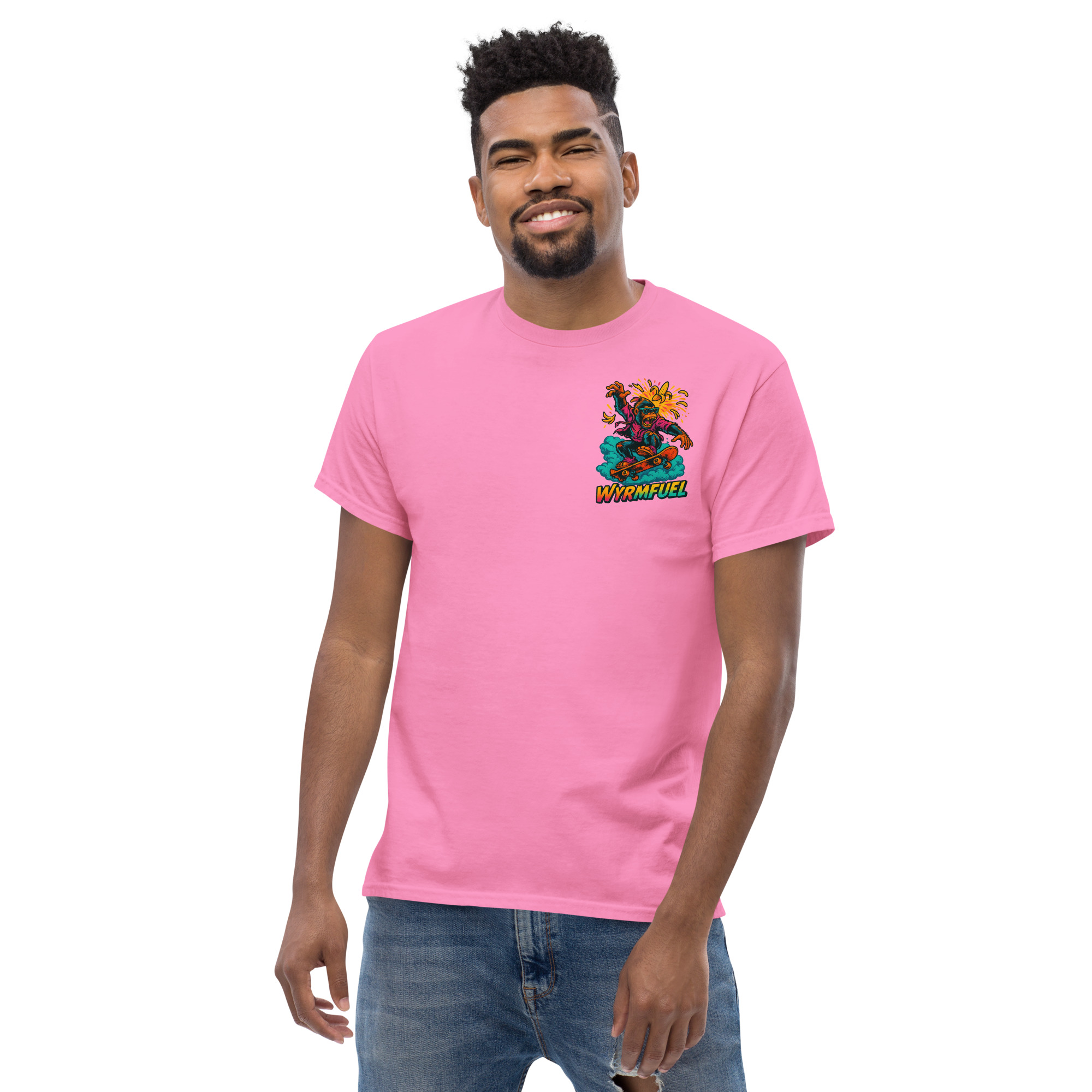 Wyrmfuel Graphic T-Shirt – [Rampage Banana Flip] | Surf Skate Streetwear Tee | Original Art, Heavyweight Cotton, Regular Unisex Fit (Multiple Colours Available)