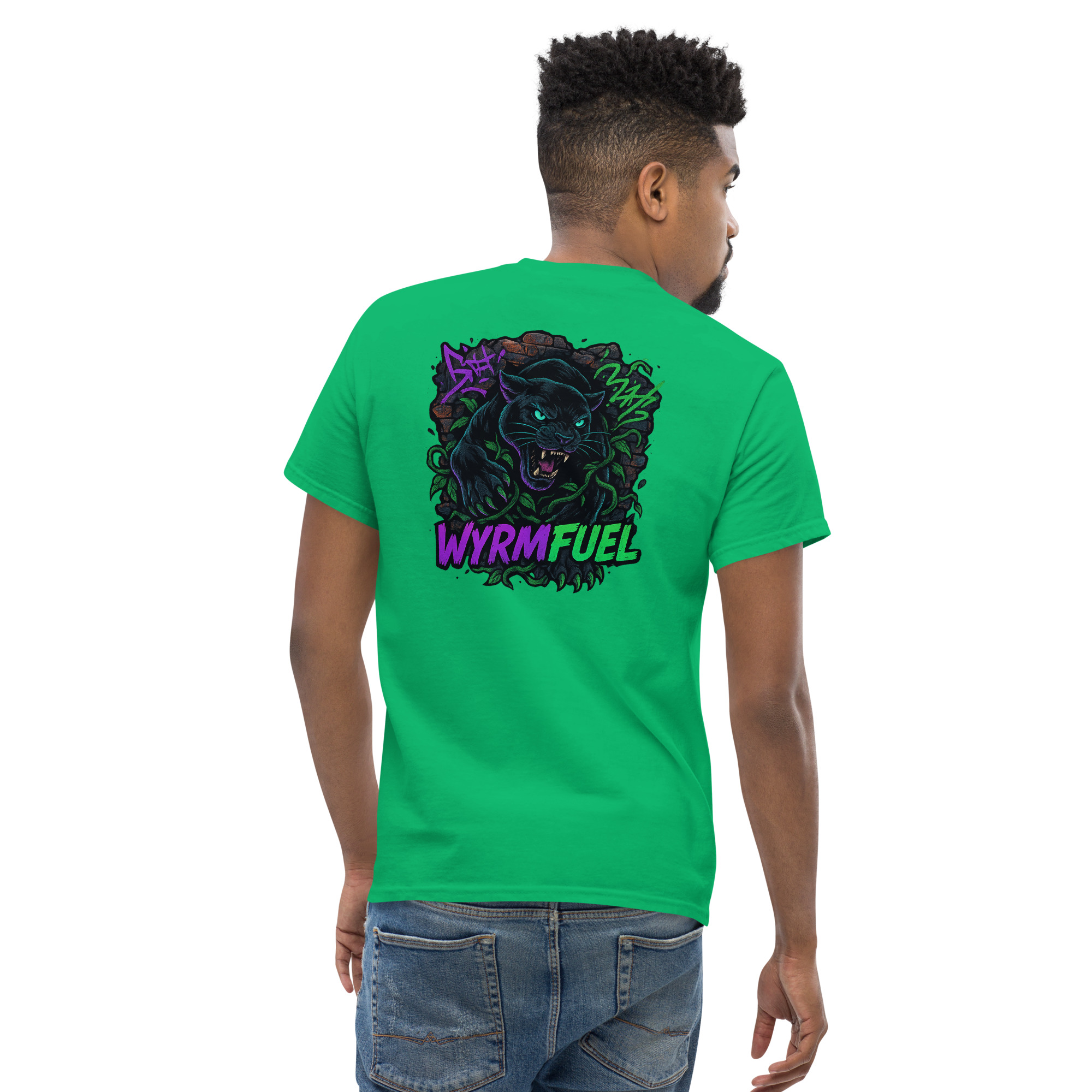 Wyrmfuel Graphic T-Shirt – [Urban Howl] | Surf Skate Streetwear Tee | Original Art, Heavyweight Cotton, Regular Unisex Fit (Multiple Colours Available)