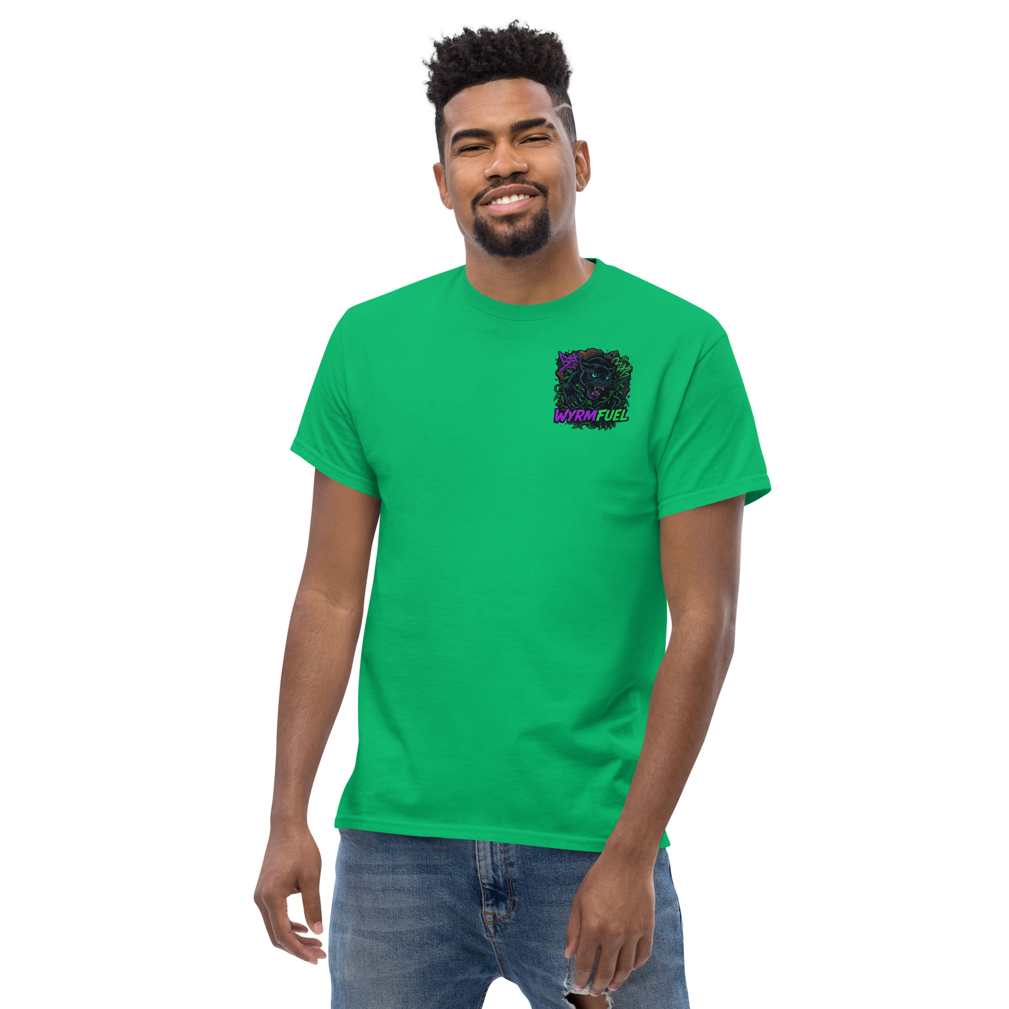 Wyrmfuel Graphic T-Shirt – [Urban Howl] | Surf Skate Streetwear Tee | Original Art, Heavyweight Cotton, Regular Unisex Fit (Multiple Colours Available)
