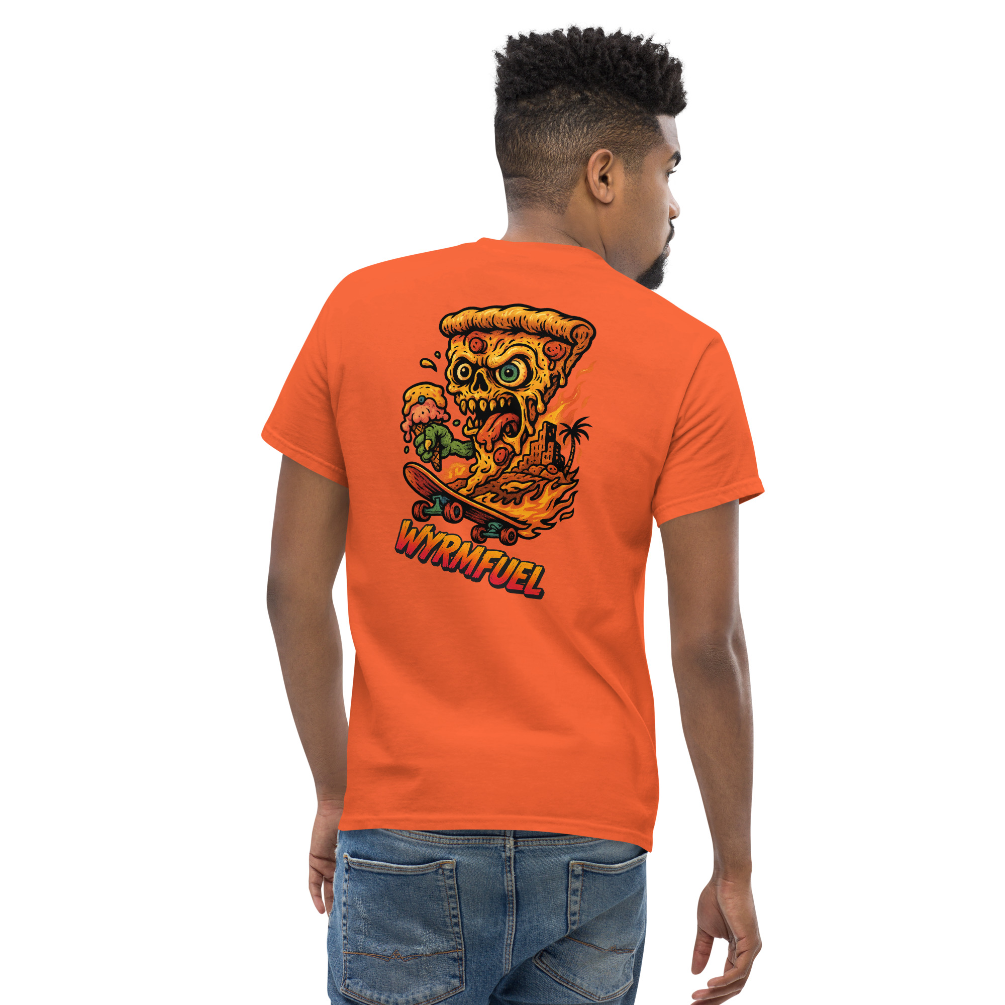 Wyrmfuel Graphic T-Shirt – [Deep Dish Doom] | Surf Skate Streetwear Tee | Original Art, Heavyweight Cotton, Regular Unisex Fit (Multiple Colours Available)