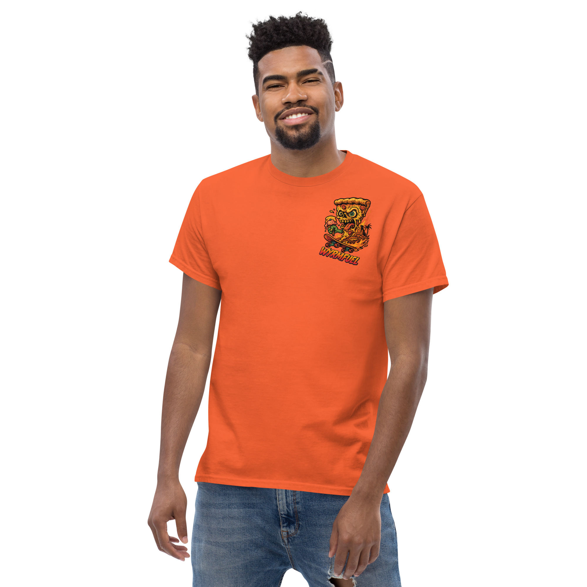 Wyrmfuel Graphic T-Shirt – [Deep Dish Doom] | Surf Skate Streetwear Tee | Original Art, Heavyweight Cotton, Regular Unisex Fit (Multiple Colours Available)