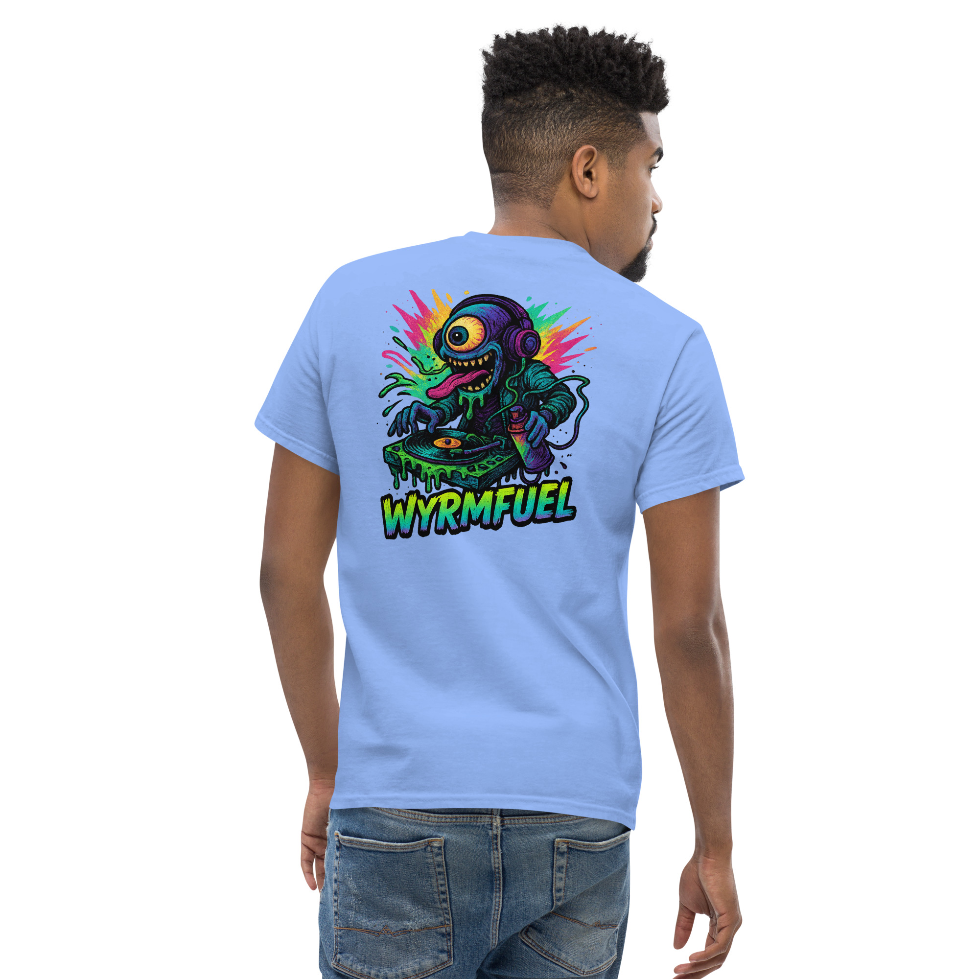 Wyrmfuel Graphic T-Shirt – [Slime Drop] | Surf Skate Streetwear Tee | Original Art, Heavyweight Cotton, Regular Unisex Fit (Multiple Colours Available)