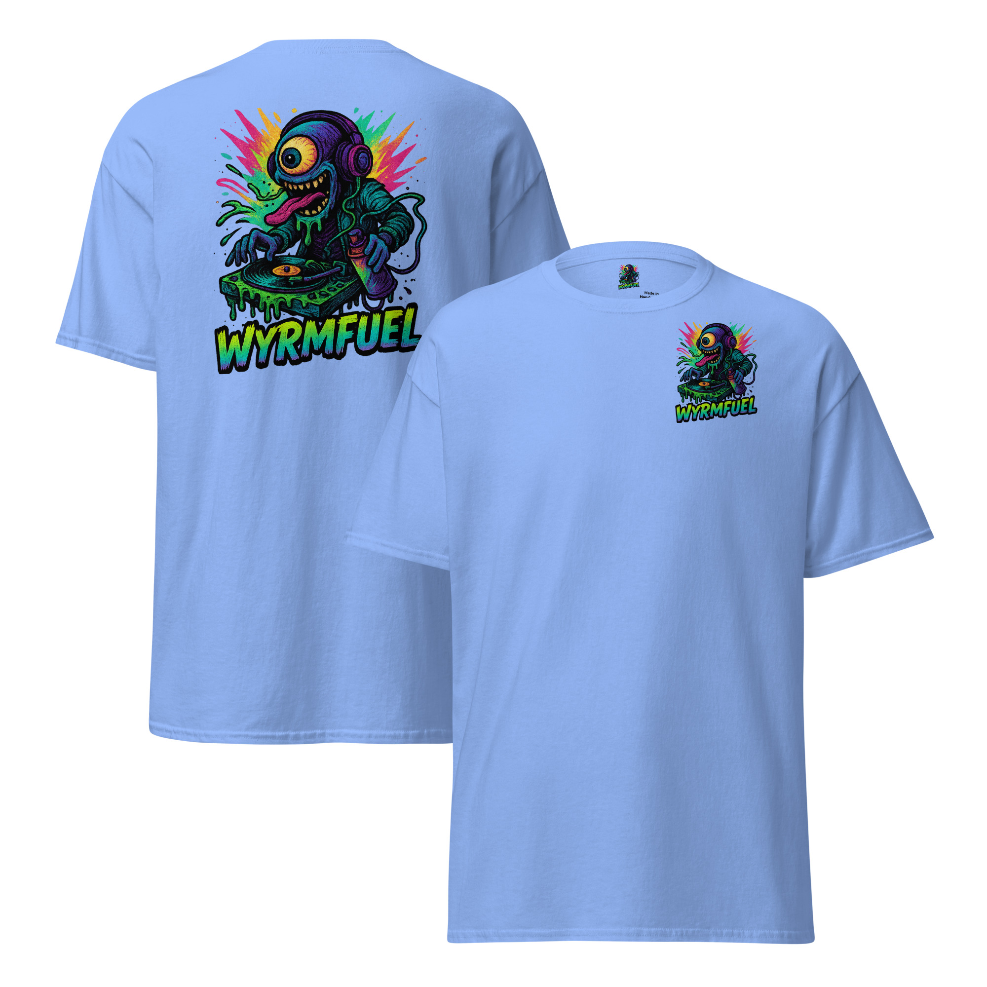 Wyrmfuel Graphic T-Shirt – [Slime Drop] | Surf Skate Streetwear Tee | Original Art, Heavyweight Cotton, Regular Unisex Fit (Multiple Colours Available)