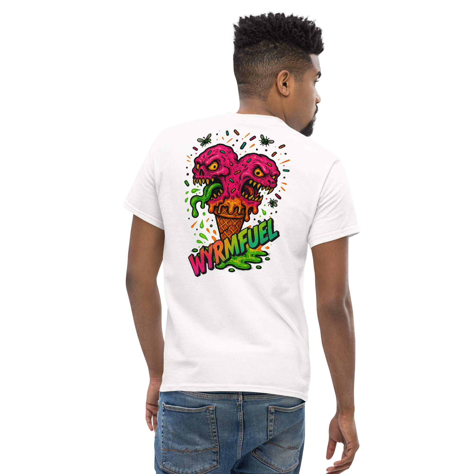 Wyrmfuel Graphic T-Shirt – [Scream Cone] | Surf Skate Streetwear Tee | Original Art, Heavyweight Cotton, Regular Unisex Fit (Multiple Colours Available)