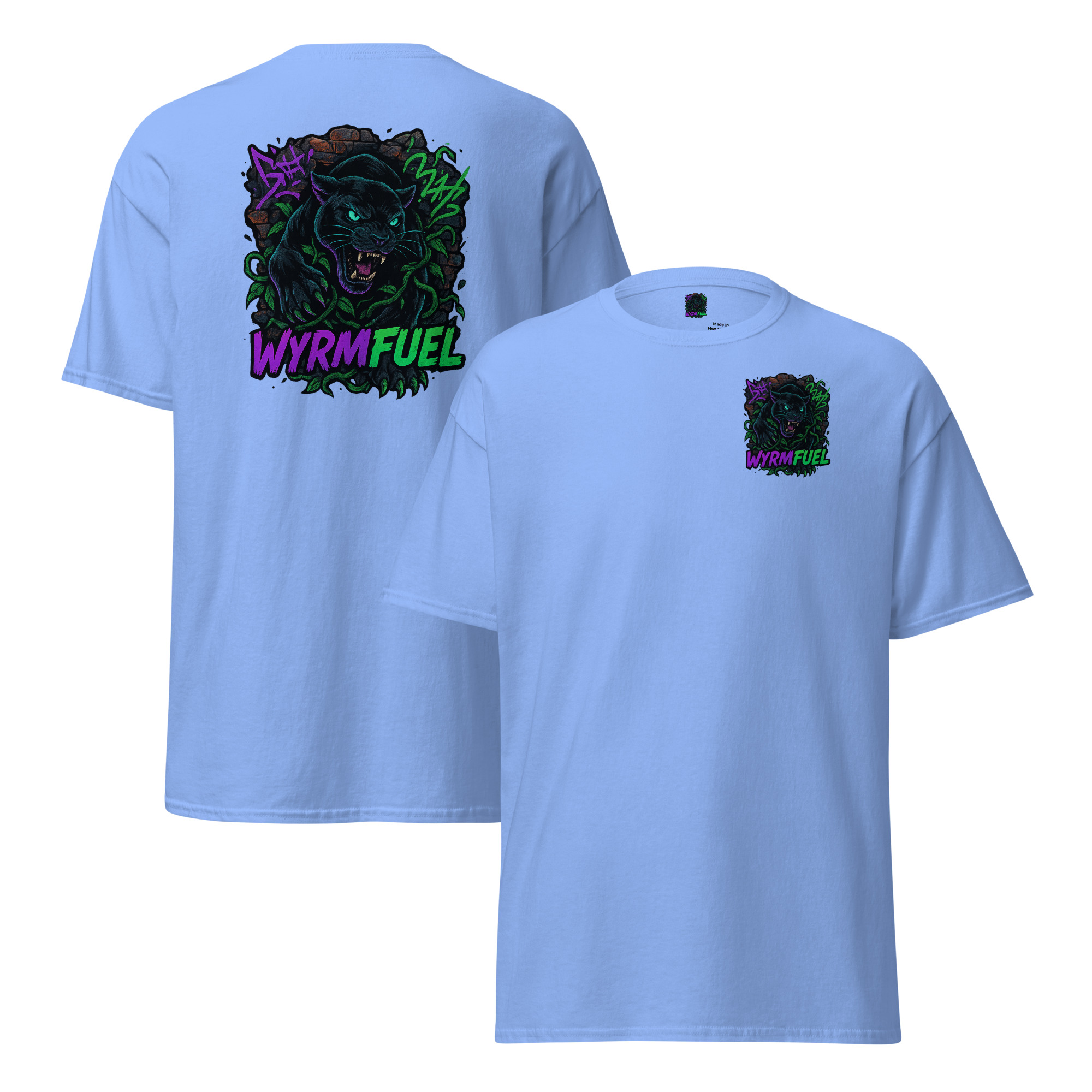 Wyrmfuel Graphic T-Shirt – [Urban Howl] | Surf Skate Streetwear Tee | Original Art, Heavyweight Cotton, Regular Unisex Fit (Multiple Colours Available)