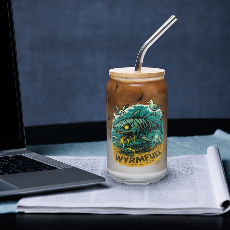 Fuel Your Thirst: 16oz Wyrmfuel Can Glass – [Dead Set Shred] Edition