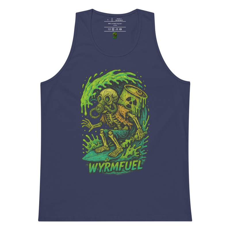 Fuel Your Flex: Wyrmfuel Vest Tank – [Toxic Drop-In] Edition | Surf Skate Streetwear | Original Art, Regular Fit (Multiple Colours Available)