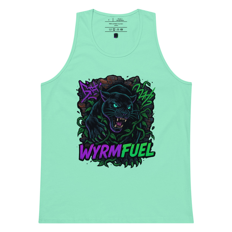 Fuel Your Flex: Wyrmfuel Vest Tank – [Urban Howl] Edition | Surf Skate Streetwear | Original Art, Regular Fit (Multiple Colours Available)