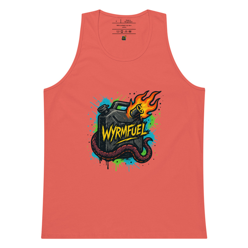 Fuel Your Flex: Wyrmfuel Vest Tank – [Fuel The Chaos] Edition | Surf Skate Streetwear | Original Art, Regular Fit (Multiple Colours Available)