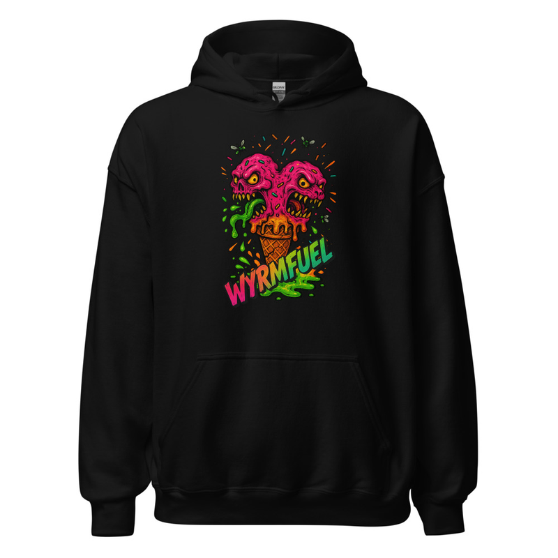 Wyrmfuel Unisex Street Hoodie – [Scream Cone] Edition | Surf Skate Streetwear | Original Art, Regular Fit (Multiple Colours Available)
