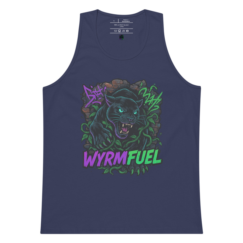 Fuel Your Flex: Wyrmfuel Vest Tank – [Urban Howl] Edition | Surf Skate Streetwear | Original Art, Regular Fit (Multiple Colours Available)