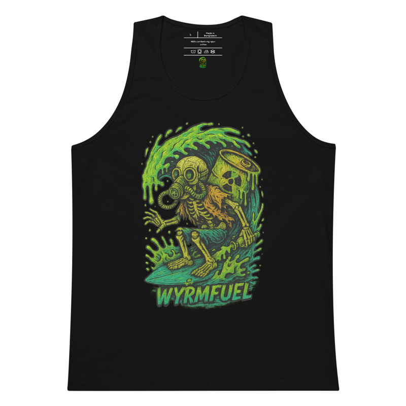Fuel Your Flex: Wyrmfuel Vest Tank – [Toxic Drop-In] Edition | Surf Skate Streetwear | Original Art, Regular Fit (Multiple Colours Available)