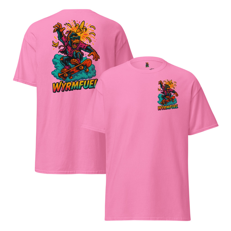 Wyrmfuel Graphic T-Shirt – [Rampage Banana Flip] | Surf Skate Streetwear Tee | Original Art, Heavyweight Cotton, Regular Unisex Fit (Multiple Colours Available)