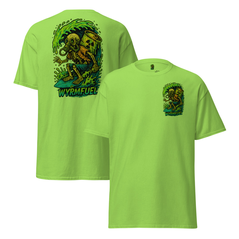 Wyrmfuel Graphic T-Shirt – [Toxic Drop-In] | Surf Skate Streetwear Tee | Original Art, Heavyweight Cotton, Regular Unisex Fit (Multiple Colours Available)
