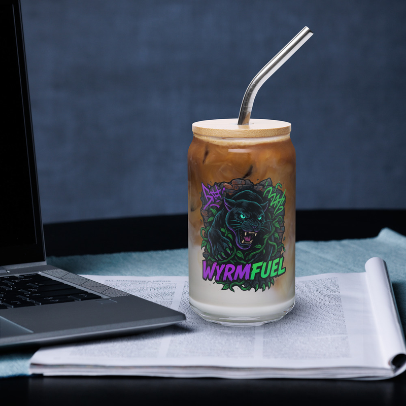 Fuel Your Thirst: 16oz Wyrmfuel Can Glass – [Urban Howl] Edition