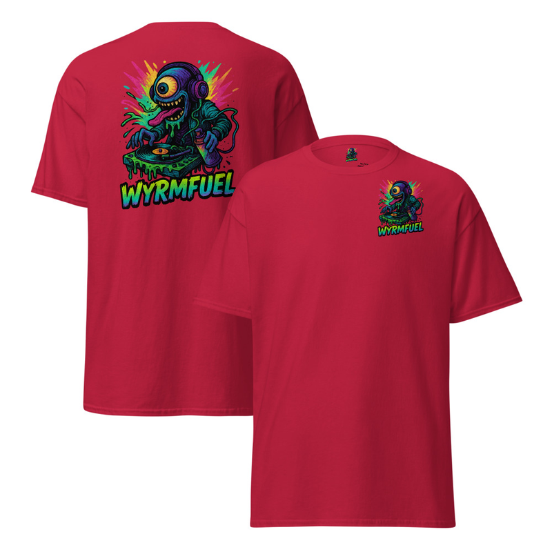 Wyrmfuel Graphic T-Shirt – [Slime Drop] | Surf Skate Streetwear Tee | Original Art, Heavyweight Cotton, Regular Unisex Fit (Multiple Colours Available)