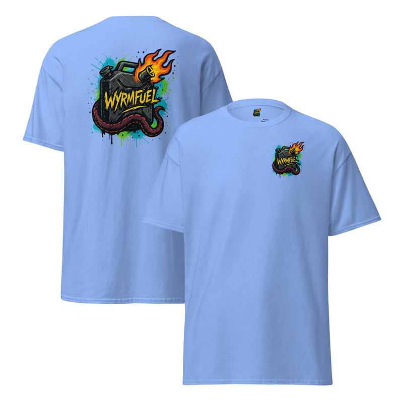 Wyrmfuel Graphic T-Shirt – [Fuel The Chaos] | Surf Skate Streetwear Tee | Original Art, Heavyweight Cotton, Regular Unisex Fit (Multiple Colours Available)