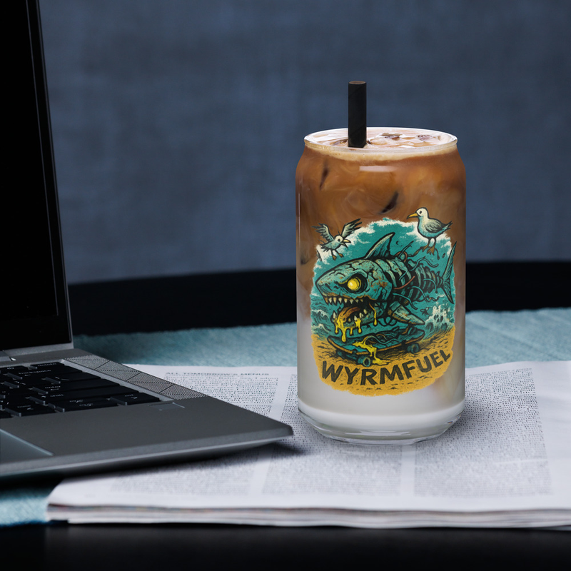 Fuel Your Thirst: 16oz Wyrmfuel Can Glass – [Dead Set Shred] Edition